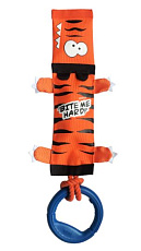 GiGwi Тигр на веревке с ручкой, с пищалкой