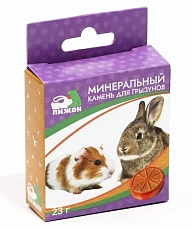 Пижон Минеральный камень для грызунов апельсин