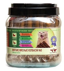 GreenQZin Колбаски Подвижность №5 для стерилизованных, 650 г