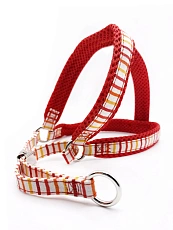 Шлейка в стиле Райе, красная