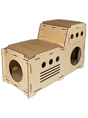 Cat House Домик фанерный Каскад
