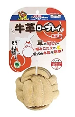 Суперкожаная игрушка в виде мяча для сильных челюстей собак