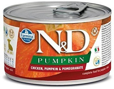 Консервы Farmina N&D Pumpkin Puppy Mini (Курица, тыква, гранат)