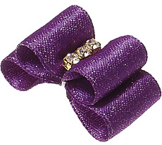 Бантик (пара) двойной "Ностальжи", 3 см х 1,5 см