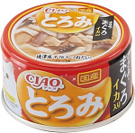 INABA CIAO Toromi Куриное филе, тунец Магуро и кальмар