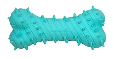 Playology Дентальная жевательная косточка PUPPY TEETHING BONE для щенков с ароматом арахиса, голубой