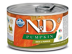 Консервы Farmina N&D Pumpkin Dog Adult Mini (Утка, тыква)