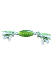 Canine Clean Игрушка для собак Регби с канатом с ароматом мяты