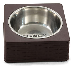 Triol BL26 Миска металлическая с плетением "Ротанг"