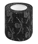 VETЗАБОТА Бинт ветеринарный самофиксирующийся, черный с черепами