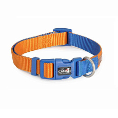 CAMON Ошейник двухцветный, оранжевый/синий