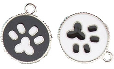 ДиАнКари Подвеска Черно-белая лапка