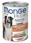 Monge Консервы Fresh Senior Dog (Индейка, овощи)
