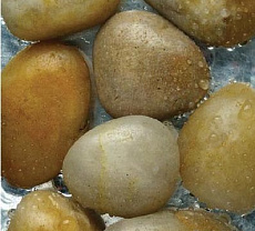 АкваГрунт Галька шлифованная желтая