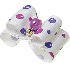 Бантик (пара) двойной объемный "Ностальжи", 3 х 1,5 см