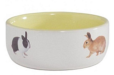Beeztees Миска керамическая с кроликом
