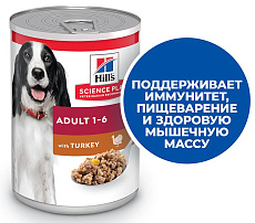 Hill's Science Plan для взрослых собак, индейка