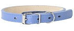  Mr.Kranch Ошейник кожаный прямой, васильковый
