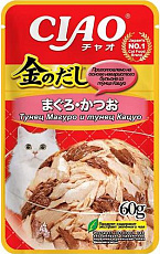 INABA CIAO Kinnodashi Тунец Магуро и тунец Кацуо