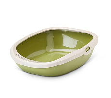 Лоток с бортом SAVIC "Gizmo", мокка-гранит/зелёный