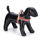 Beeztees Шлейка велюровая для собак, розовая