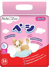 NekiZoo Однораз. впитывающие пеленки, 45х60 см