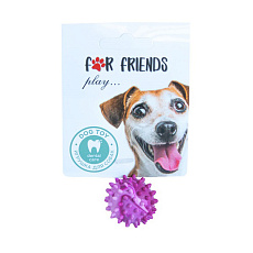 For Friends Игрушка резиновая Мяч с шипами с ароматом ванили