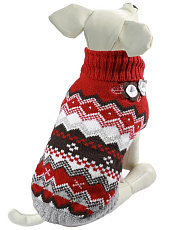 Triol Свитер для собак Цветочки, бордовый