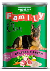 Clan Family Консервы с ягненком и рисом для собак
