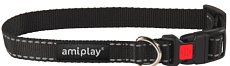 Ошейник с блокировкой AmiPlay Reflective (Черный)