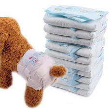 ДиАнКари Подгузники для животных с эластичной лентой (10 шт.)