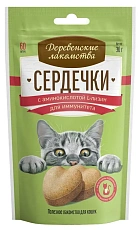 Деревенские лакомства Сердечки с аминокислотой L-лизин для иммунитета