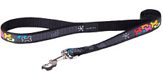 Поводок Rogz Fancy Dress Multi Bone Black