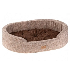Ferplast Лежанка DANDY F с мехом, меланж коричневый