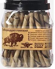 GreenQZin Телячий твистер из кожи и мяса