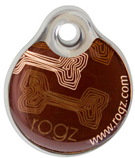 Адресник пластиковый RogZ ID Tag Small Mocha Bone