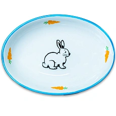 Mr.Kranch Миска для грызунов Зайчик, голубая