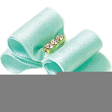 Бантик (пара) двойной "Ностальжи", 3 см х 2 см