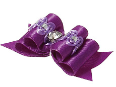 Бантик (пара) тройной объёмный "Ностальжи", 5 х 2 см