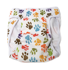 Hippie Pet Подгузник "Лапки" многоразовый для сук, 1 шт.