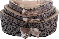 ДиАнКари Лежанка "Турецкий хлопок" (Коричневые узоры)