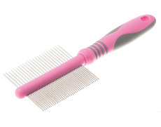 DeLIGHT ROSE Расческа с "кольцами" двухсторонняя