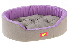 Ferplast Лежанка DANDY, серый/сиреневый