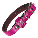 Gamma Ошейник-мини двойной шлевка со стразами