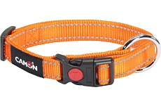 CAMON Ошейник со светоотражающими швами, оранжевый