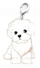 ДиАнКари Подвеска породы Бишон Фризе (белый)