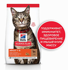 Hill's Science Plan для кошек для поддержания жизненной энергии и иммунитета (ягненок)