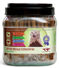 GreenQZin Колбаски Подвижность №2 для стерилизованных, 650 г
