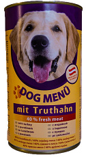 DOG Menu Консервир. корм для собак (Индейка)