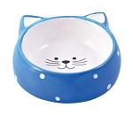 Mr.Kranch Миска Мордочка кошки голубая